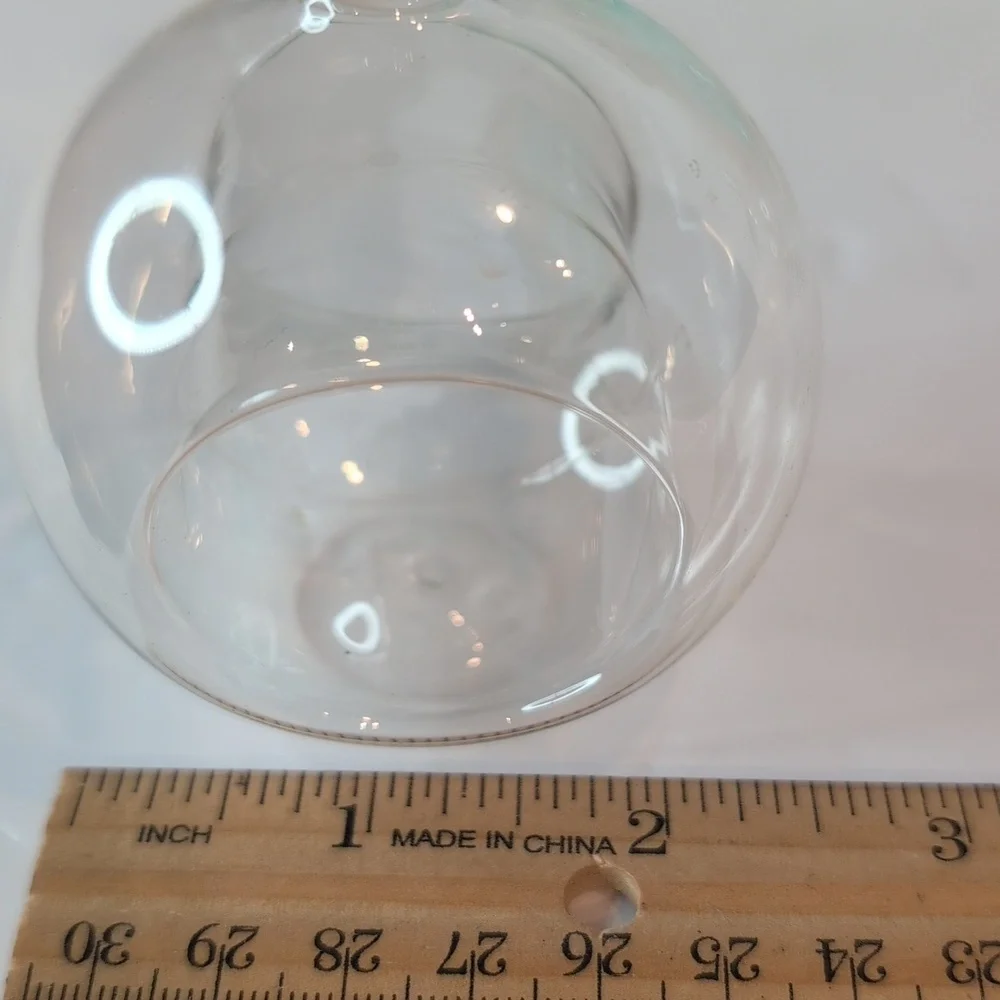Pretty Set-up Hand Blown Glass Vintage Napkin Rings Flower Vase Set 4